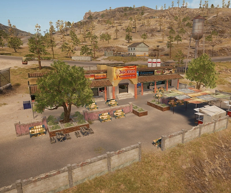 Guess the location on the PUBG Miramar map