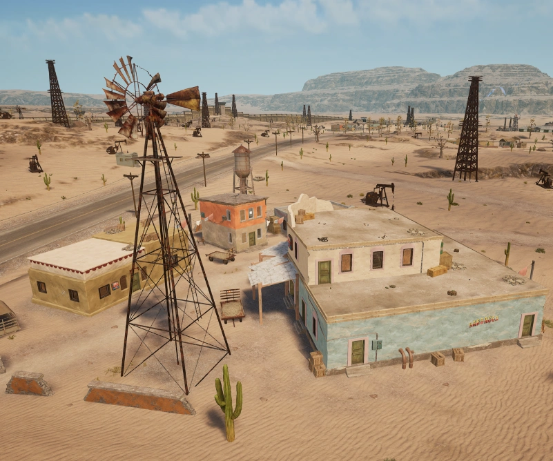 Guess the location on the PUBG Miramar map