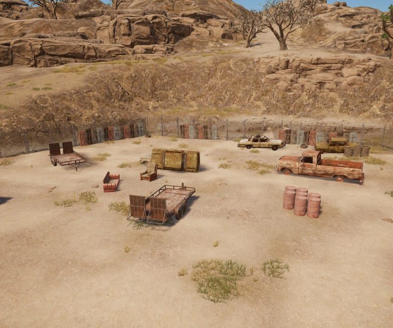 Guess the location on the PUBG Miramar map