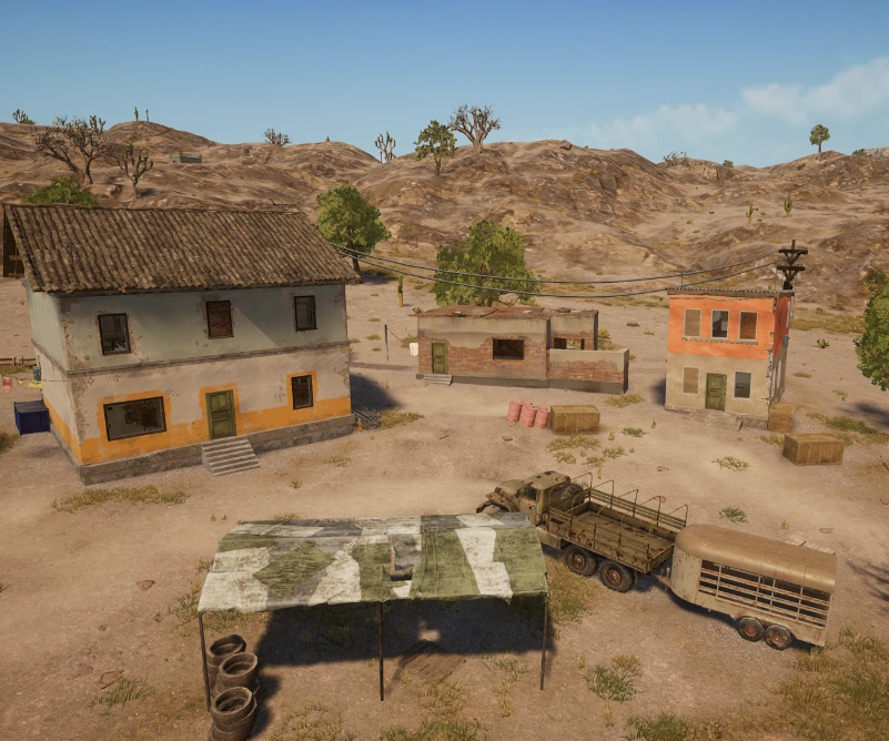 Guess the location on the PUBG Miramar map