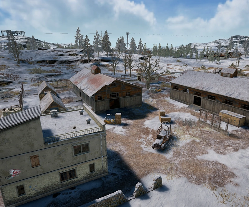 Guess the location on the PUBG Vikendi map