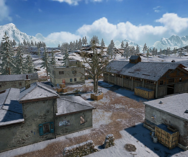 Guess the location on the PUBG Vikendi map